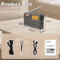 Portable Radio With 500 Presets & Alarm