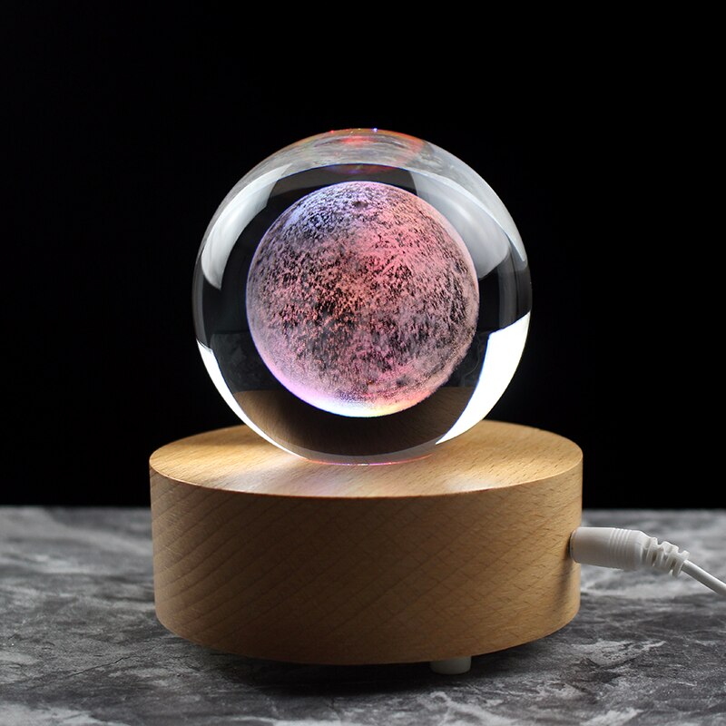 3D Crystal Moon Ball