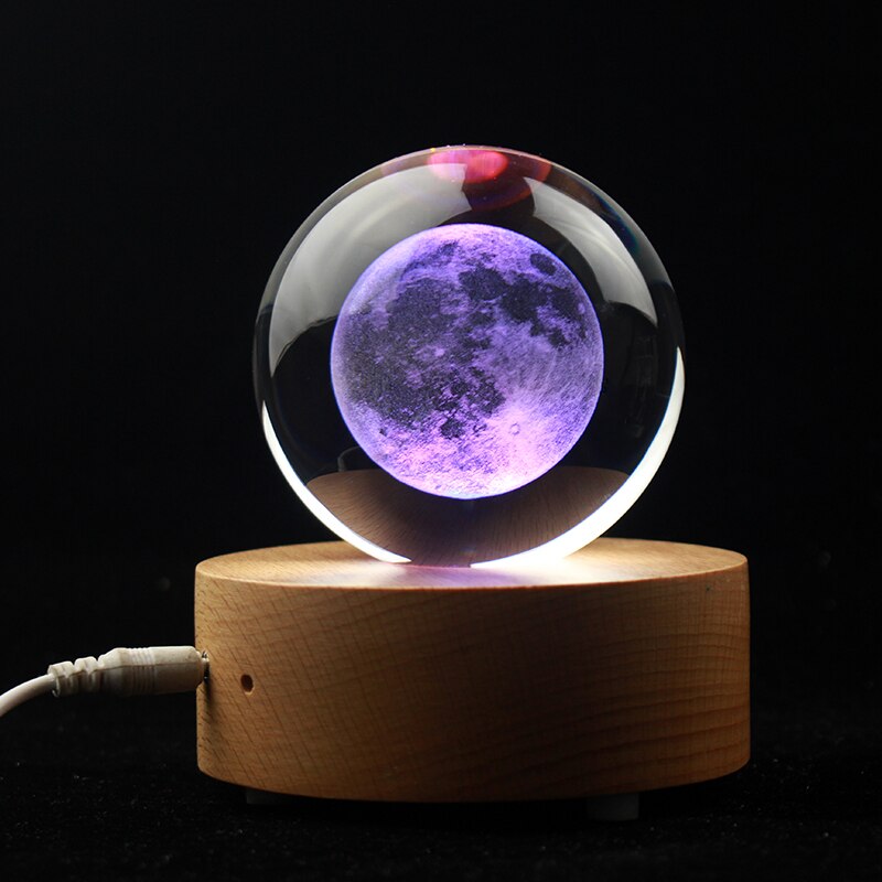 3D Crystal Moon Ball