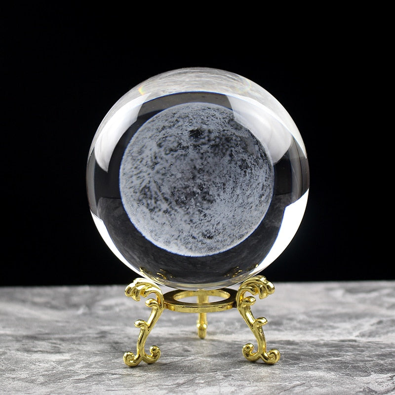 3D Crystal Moon Ball