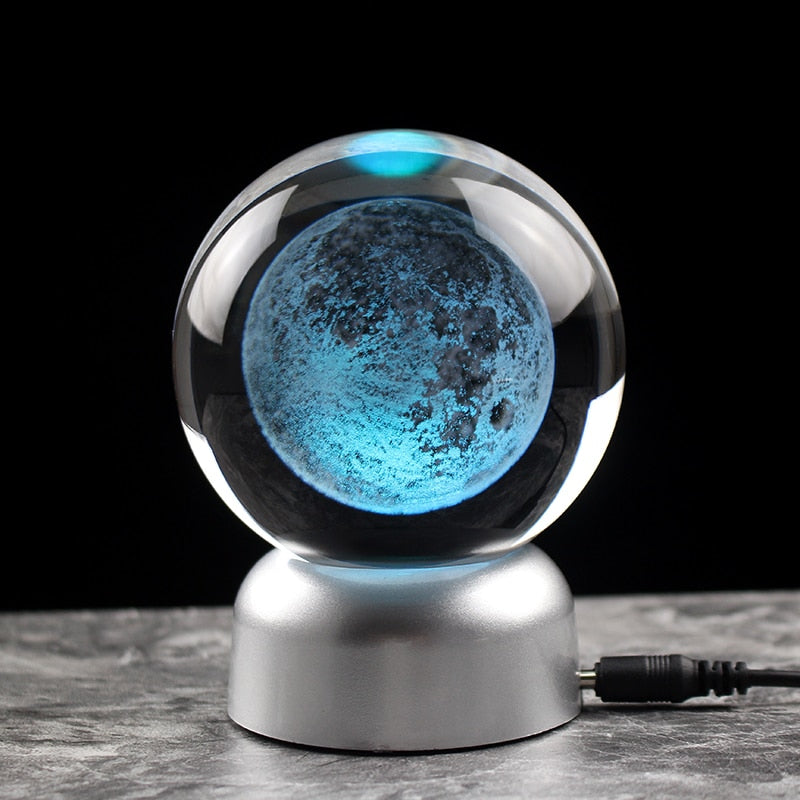 3D Crystal Moon Ball