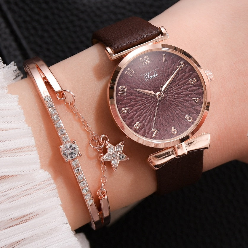 Bracelet de luxe pour femmes et montres à quartz pour femmes