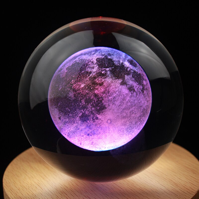 3D Crystal Moon Ball