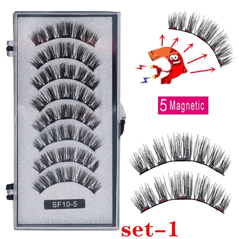 Pack 5 Magnetic False Eyelashes