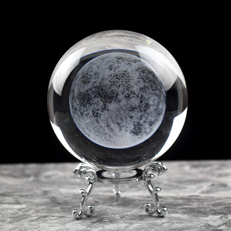 3D Crystal Moon Ball