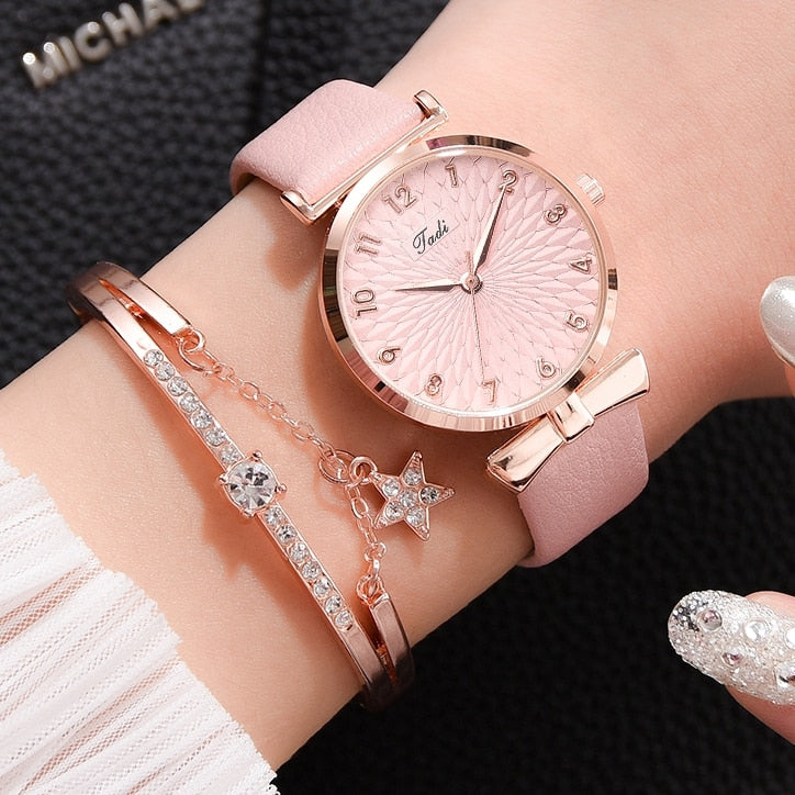 Bracelet de luxe pour femmes et montres à quartz pour femmes