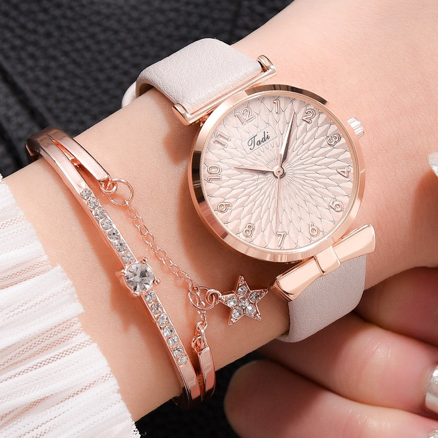 Bracelet de luxe pour femmes et montres à quartz pour femmes