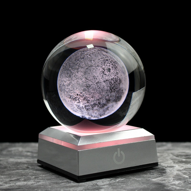 3D Crystal Moon Ball