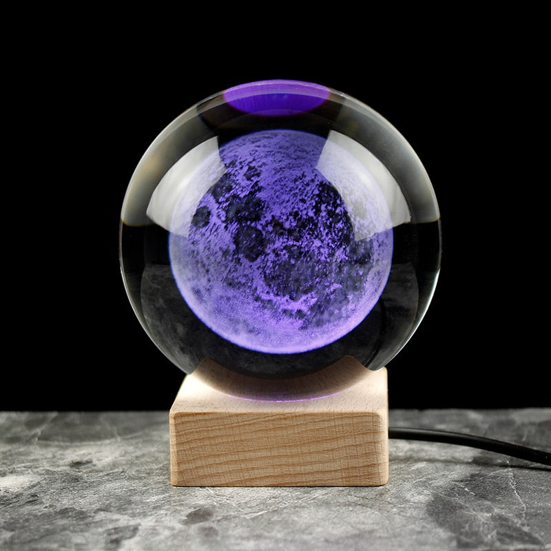 3D Crystal Moon Ball