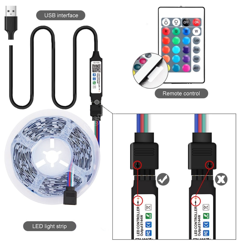 LED Strip Light USB Bluetooth